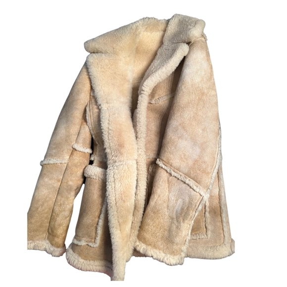 Vintage Bert Paley Shearling Jacket sz 40 Medium - Picture 2 of 9